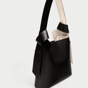Zara Knotted Bucket Bag-M